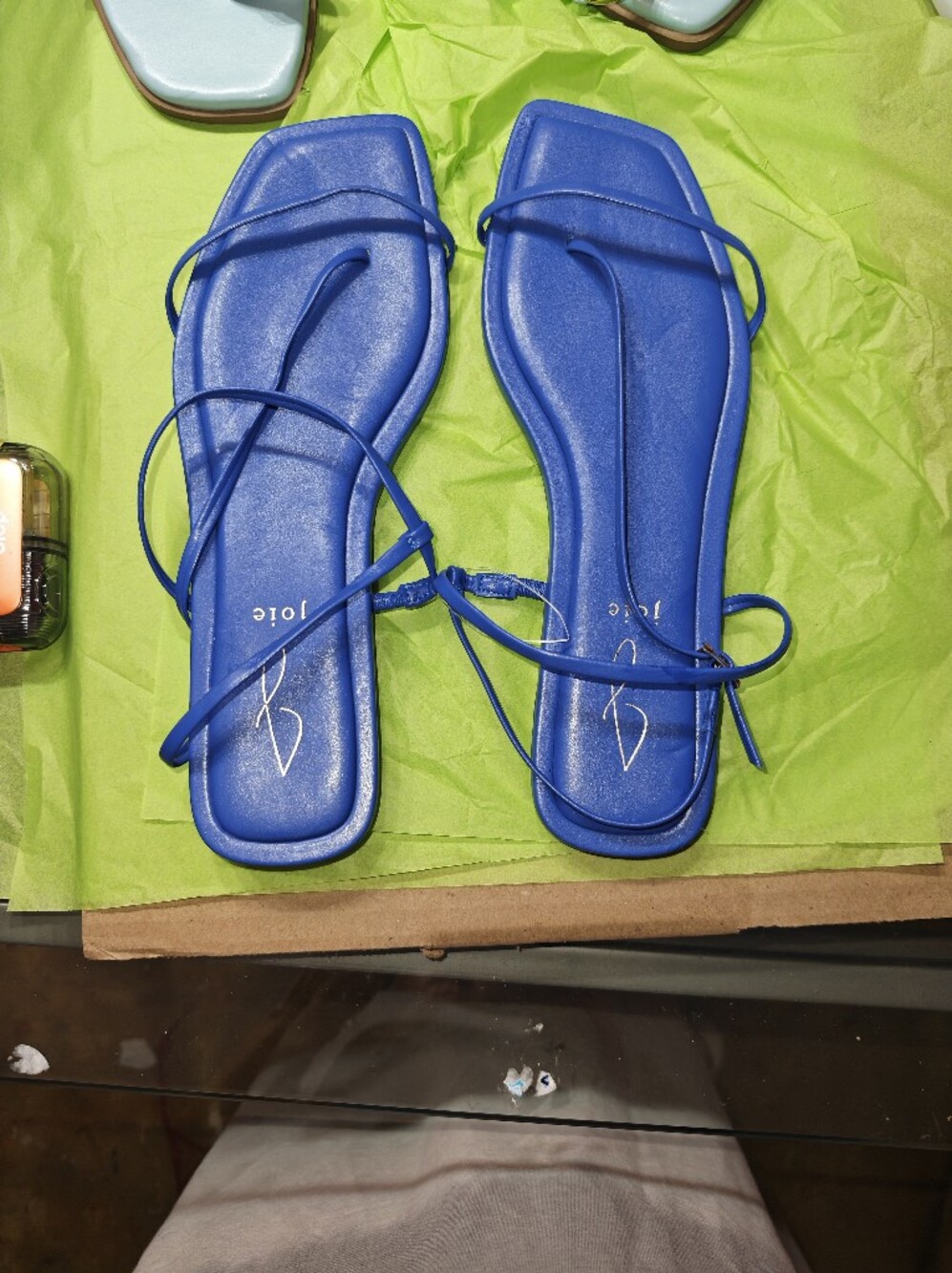 Joie Blue Strappy Flat Sandals